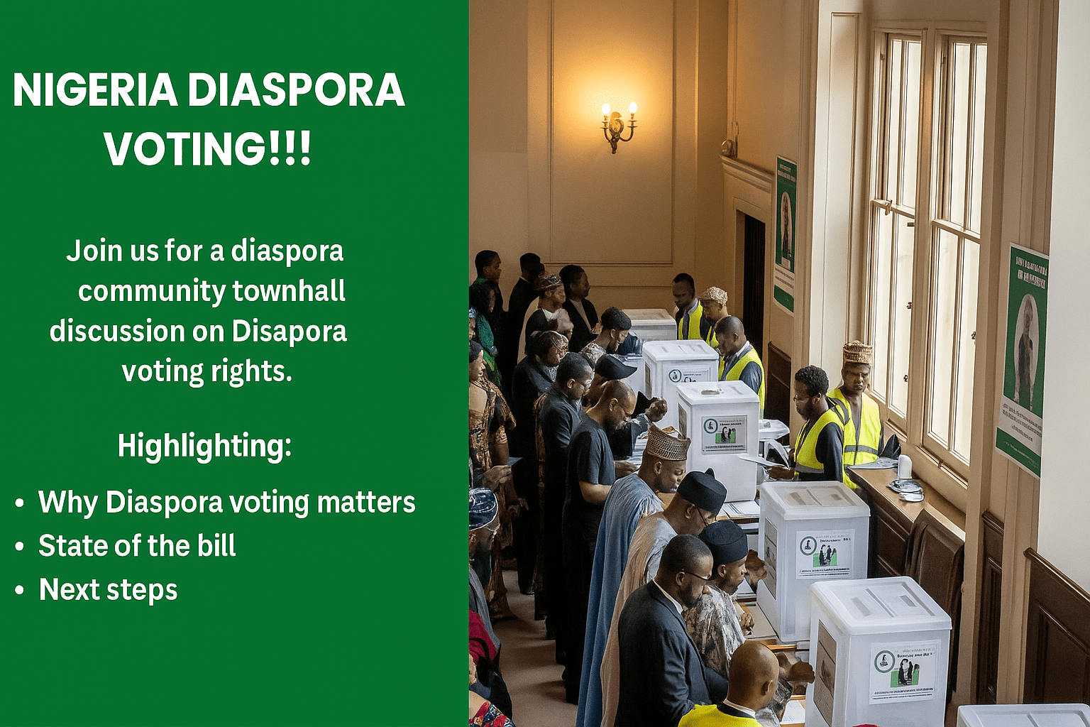 Nigeria’s Diaspora Voting Bill, A Diaspora Community Dialogue